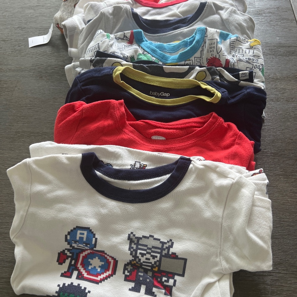 8 sets of Gap, Old Navy, Burt’s Bee Long-Sleeve PJs